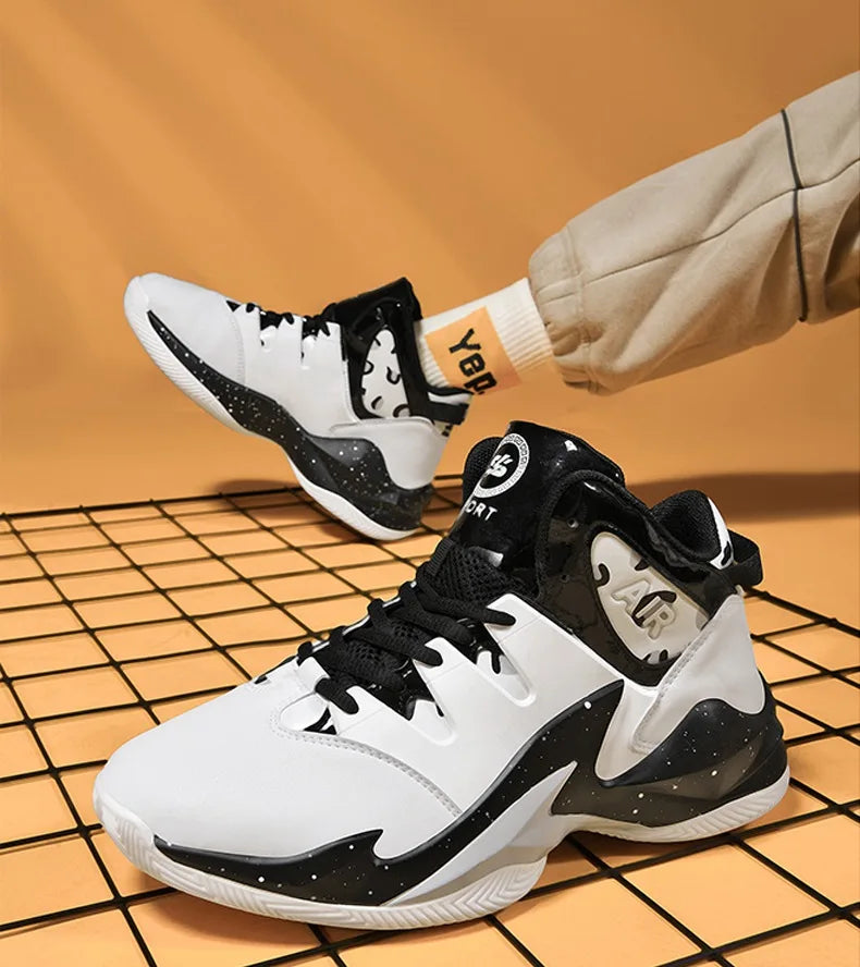 Men’s Basketball Shoes – Breathable, Non-Slip Outdoor Sneakers for Walking & Running
