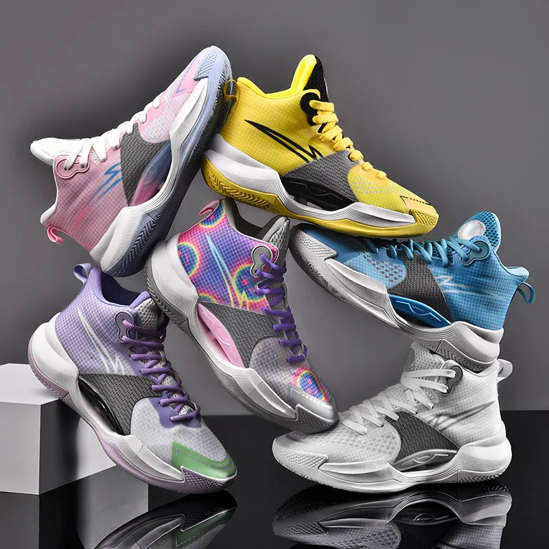 2025 New Men'S And Women'S Air Casual, Comfortable And Breathable Sports Basketball Shoes, High-Top Running Shoes