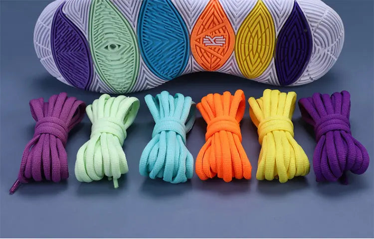 2025 New Flat Semicircular Shoelaces for Women's Sneakers Strap 160/180cm Black Grey Off-White Accessorie for Nike/Arctery
