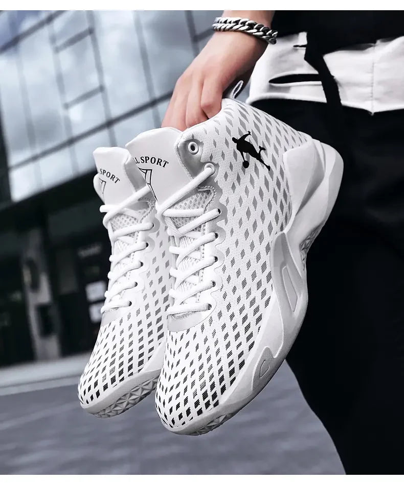 Men’s High-Top Basketball Sneakers – Fashion Street Sport Shoes