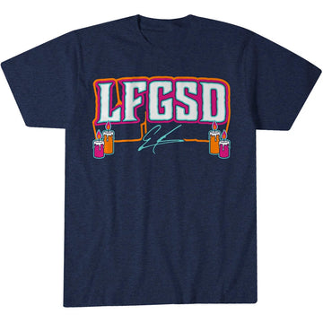 San Diego Padres Ethan Salas LFGSD Graphic Shirt for Baseball Fans