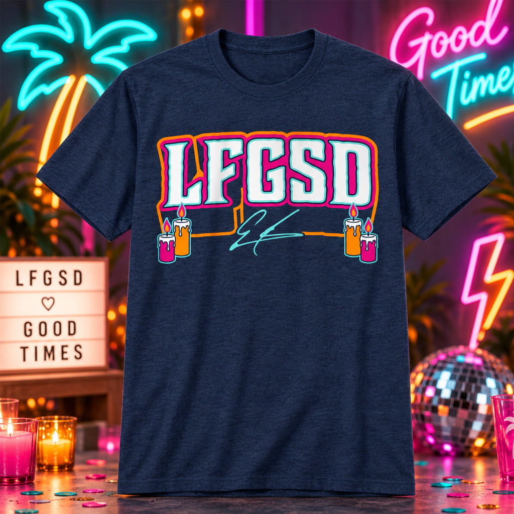 San Diego Padres Ethan Salas LFGSD Graphic Shirt for Baseball Fans
