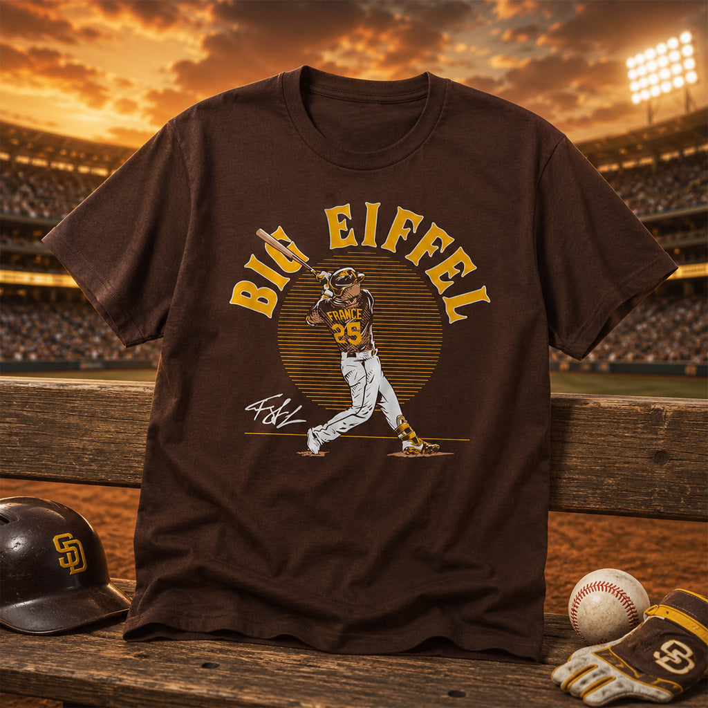 San Diego Padres Ty France Big Eiffel Graphic Shirt for Baseball Fans