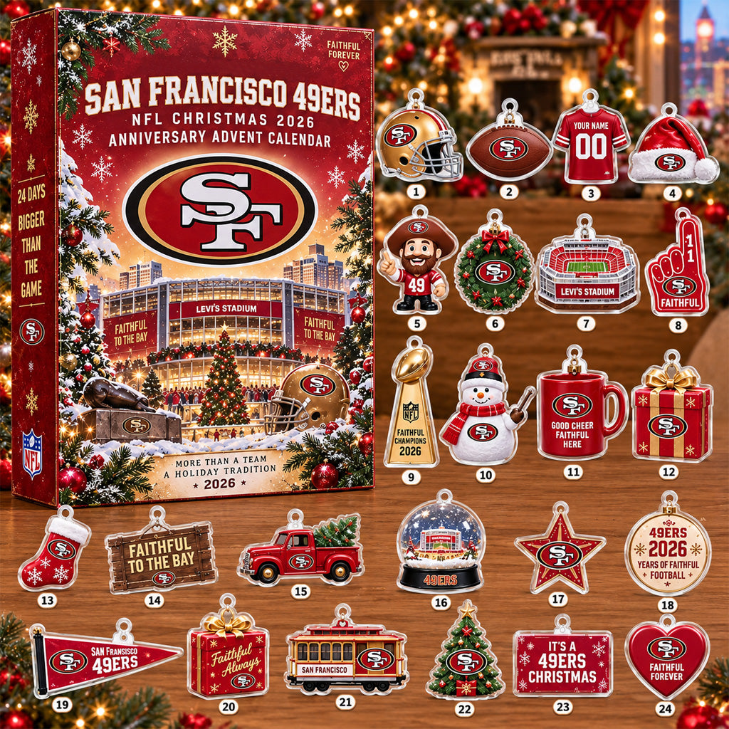 San Francisco 49ers Christmas 2026 Anniversary Advent Calendar