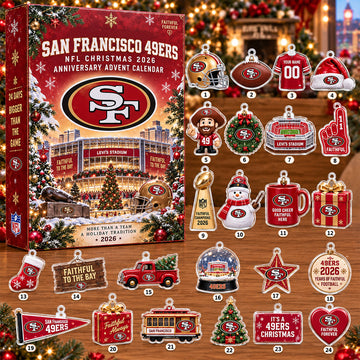San Francisco 49ers Christmas 2026 Anniversary Advent Calendar