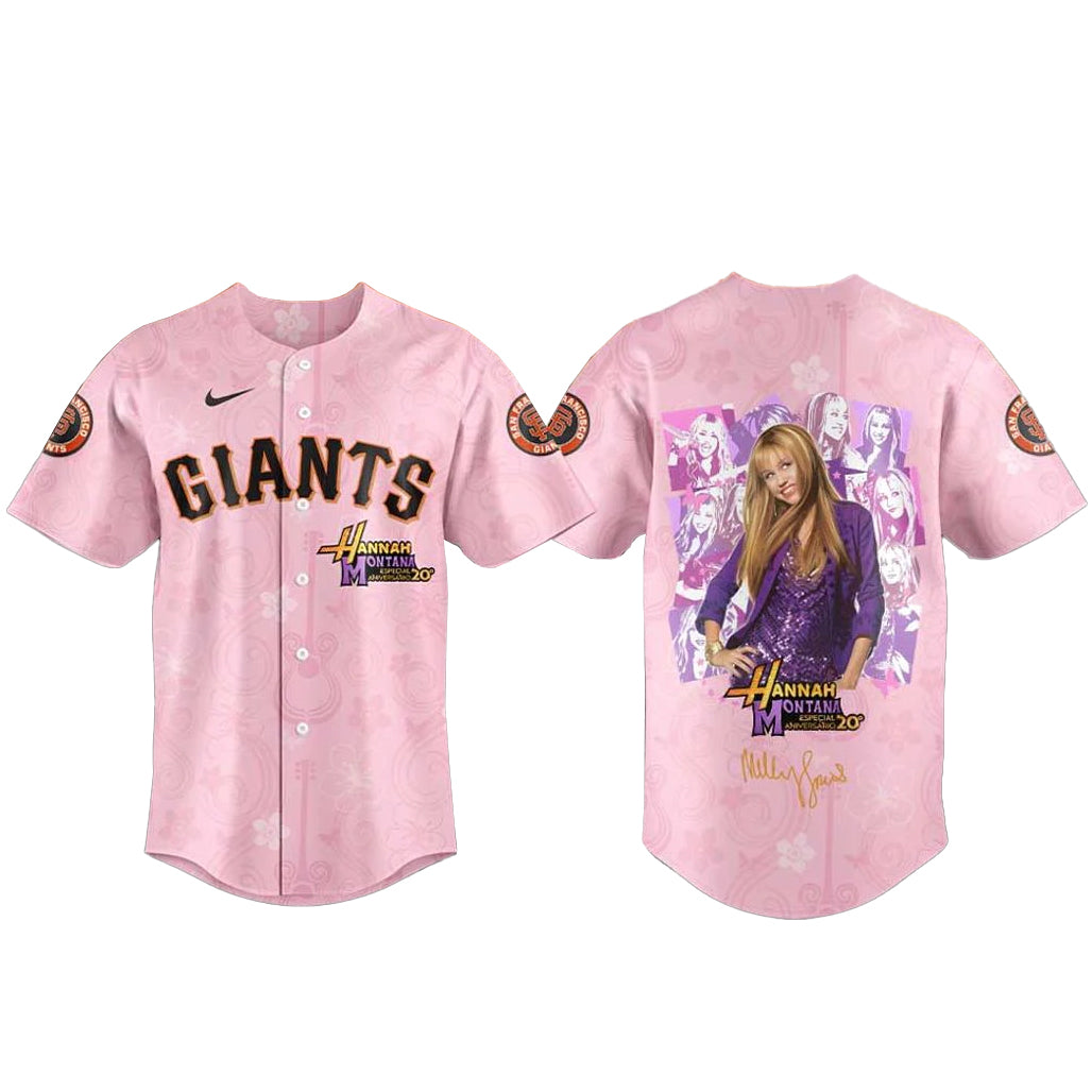 San Francisco Giants x Hannah Montana 20th Anniversary Baseball Jersey
