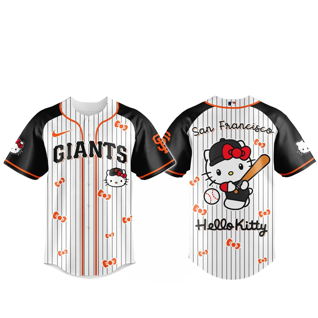 San Francisco Giants x Hello Kitty 2026 And Sanrio World Baseball Jersey