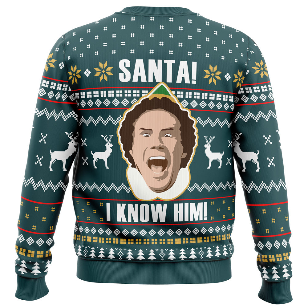 Santa I Know Him Elf Ugly Christmas Sweater