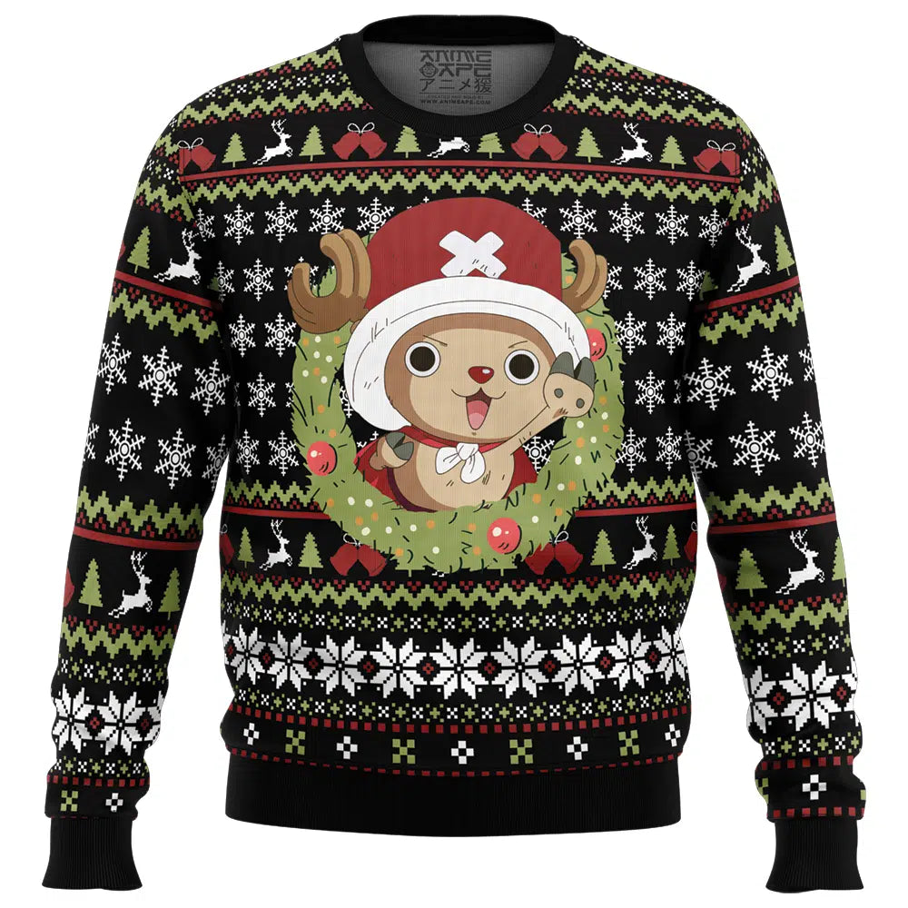 Santa Tony Tony Chopper One Piece Ugly Christmas Sweater