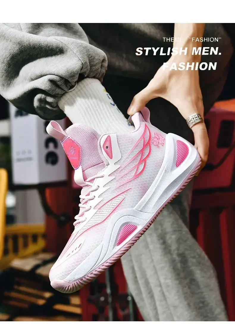 2025 Couple Basketball Shoes for Men and Women Sports Training Shoes  Male Tennis Sneakers Nonslip Basketball