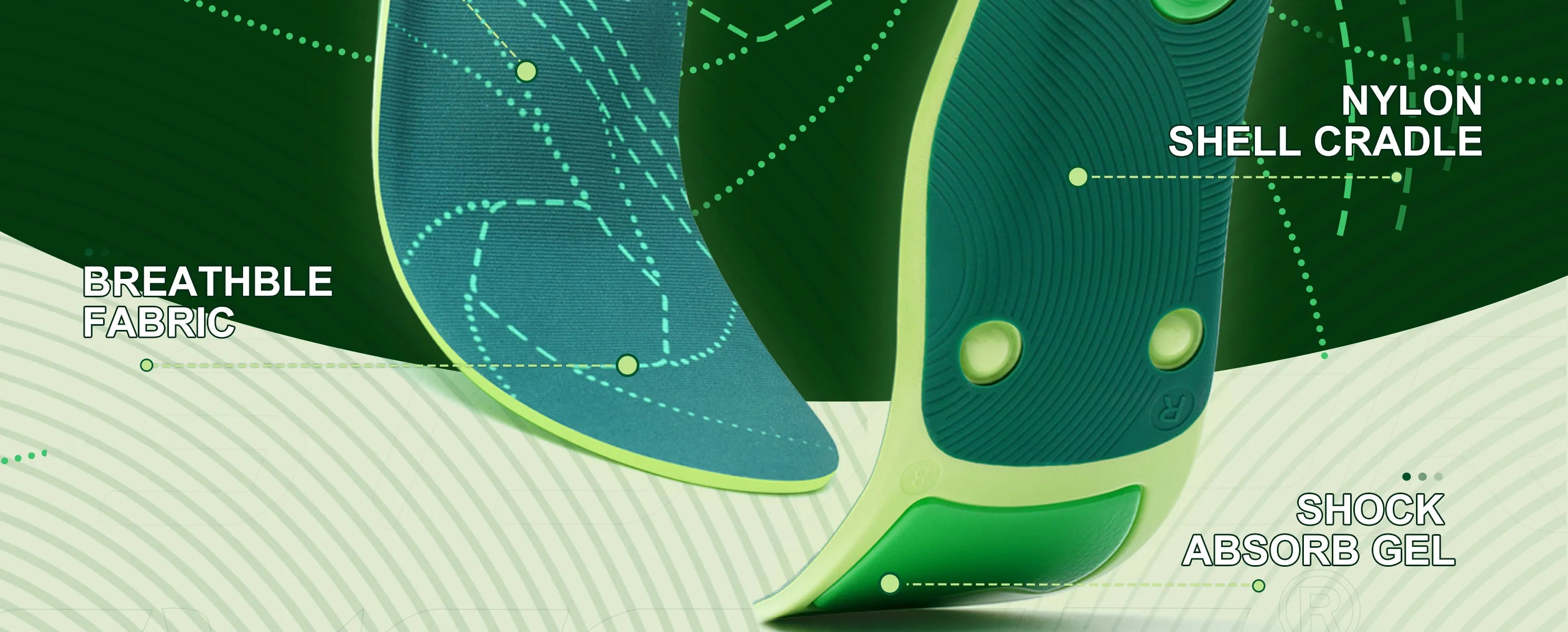 Plantar Fasciitis Relief Orthopedic Sport Insole Flat Foot High Arch Support Men Women Work Orthotic Insert Shoe Sneaker Sole