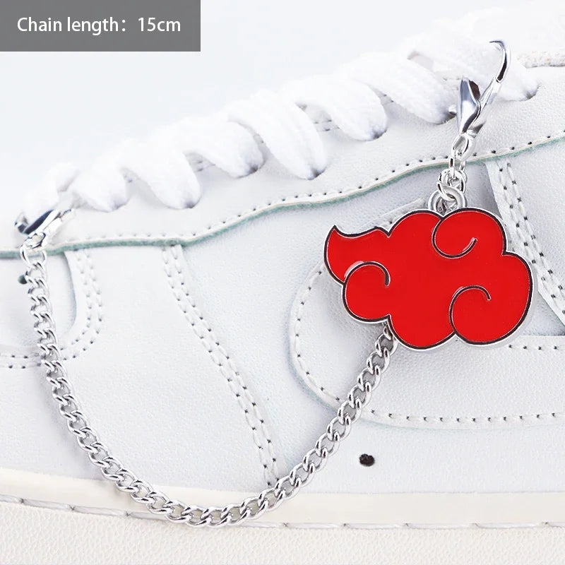 1PCS DIY Heart Star Pearl Shoe Chain Punk Original Detachable Studded Pentagram Shoe Accessories Jewelry Penda