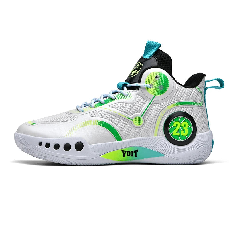 Men's Basketball Shoes Breathable Cushioning Non-Slip Wearable Sports Shoes Gym Training Athletic Basketball Sneakers for Women