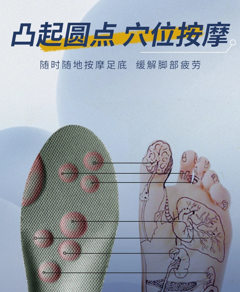 High Elasticity Latex Sport Insoles Soft Shoe Pads Arch Support Orthotic Insoles Breathable Deodorant Shock Absorption Cushion