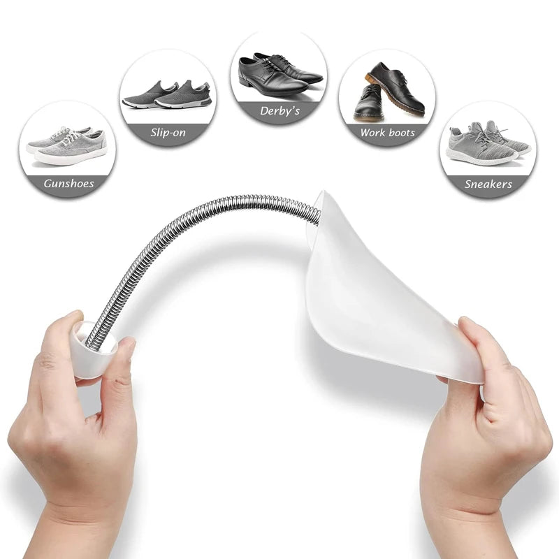 Repacego 1 Pairs Practical Plastic Shoe Trees Adjustable Length Shoe Trees Stretcher Boot Holder Organizers Shoe Stretcher