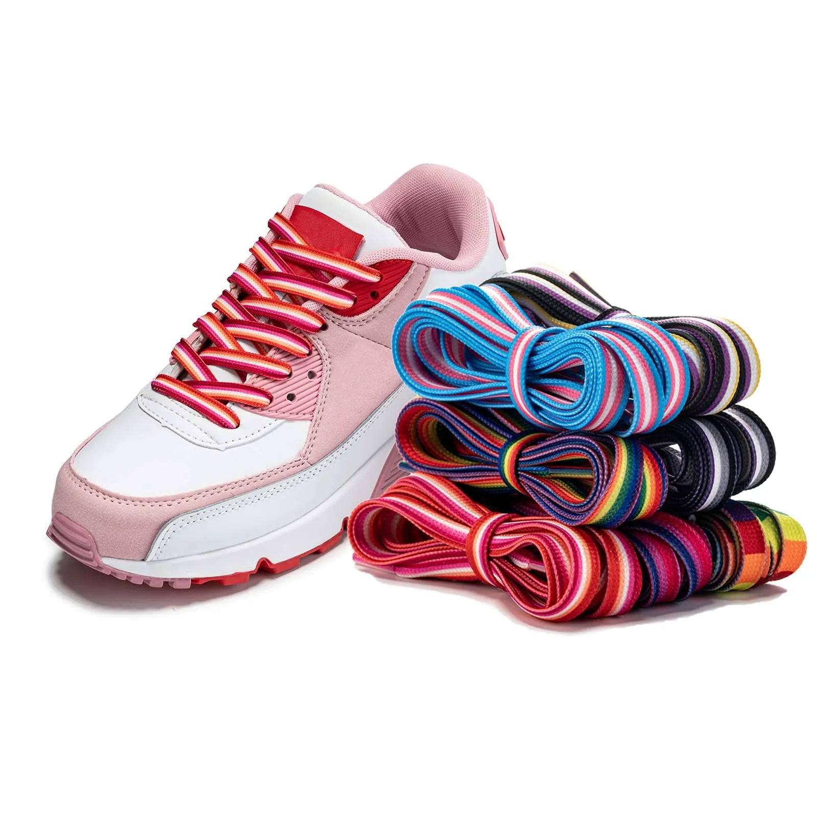 Rainbow Shoelaces – Colorful Long Laces for Sneakers