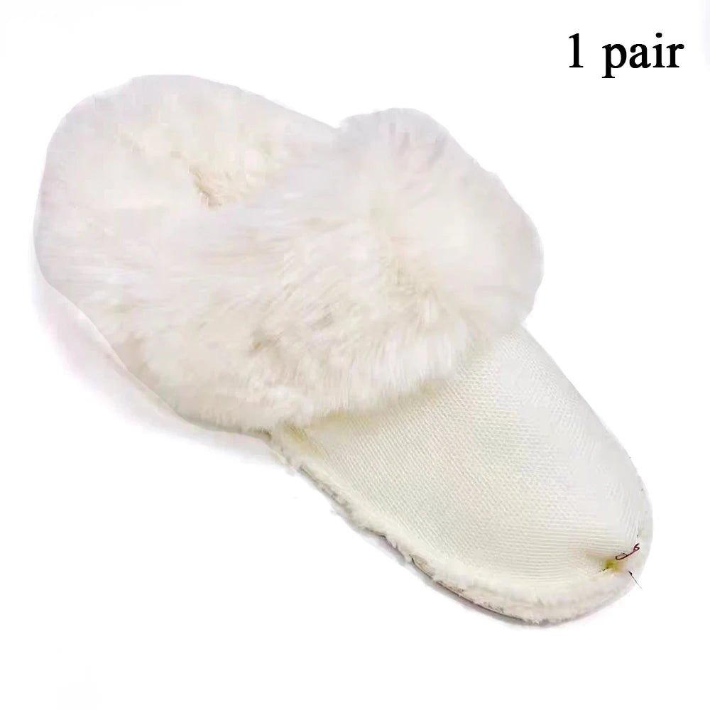 1 Pair Winter Warm Plush Insoles Inserts Removable Plush Liner Shoes Insoles Furry Sleeve For Clogs Slippers Lined Shoes Cover