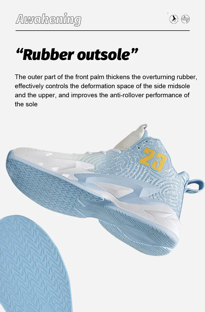 Men’s Basketball Shoes – Breathable, Non-Slip Outdoor Fashion Unisex Sneakers