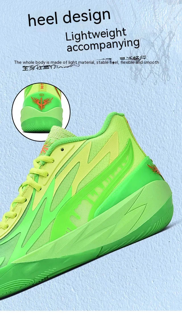 Lamelo Ball 2 Generation Basketball Shoes Actual Combat Non-slip New Sports Shoes for Men and Women