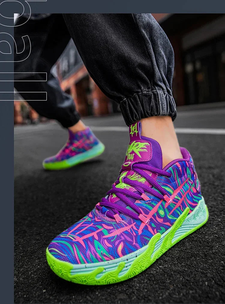 2025 New Men's Sneakers Breathable Comfortable Mens Basketball Shoes Wear-resistant Non-slip Couple's Sports Shoes Tenis
