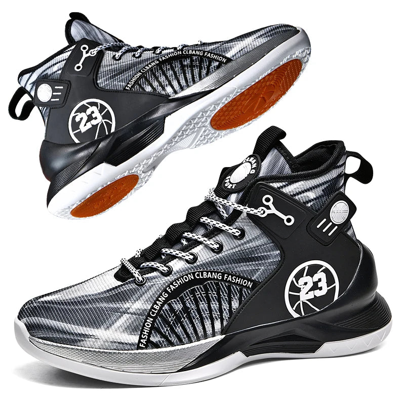 Men’s Fashion Basketball Shoes – Breathable, Non-Slip Running Sneakers