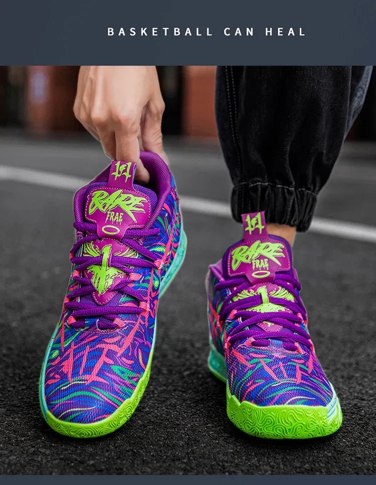 2025 New Men's Sneakers Breathable Comfortable Mens Basketball Shoes Wear-resistant Non-slip Couple's Sports Shoes Tenis