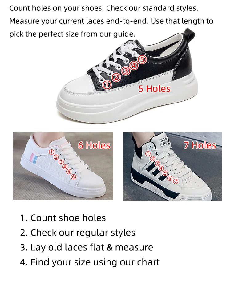 2025 New Flat Semicircular Shoelaces for Women's Sneakers Strap 160/180cm Black Grey Off-White Accessorie for Nike/Arctery