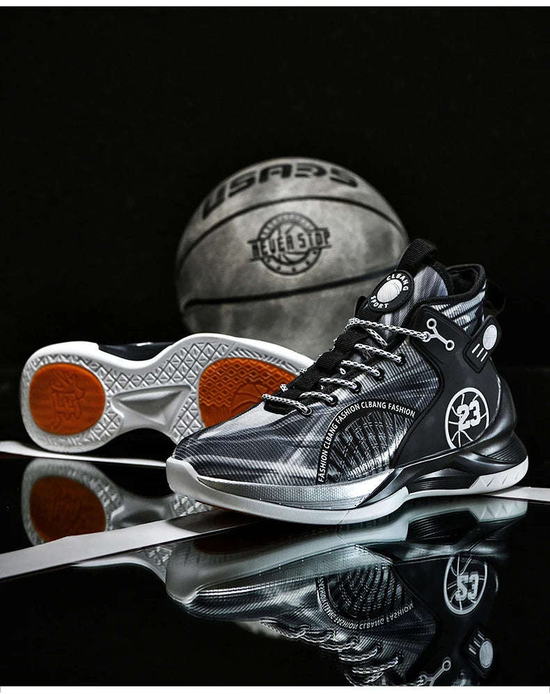 Men’s Fashion Basketball Shoes – Breathable, Non-Slip Running Sneakers