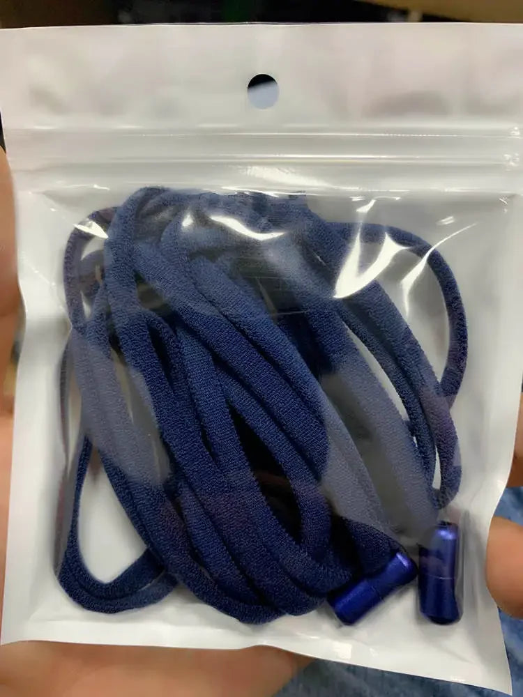 1Pair Elastic Lazy Shoelaces No Tie Shoe Laces Sneakers Flats Shoelaces for Adult Quick Shoelace Fit All Shoes