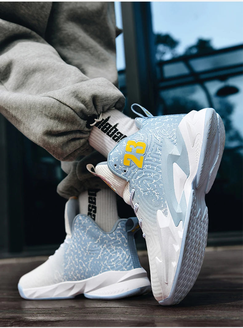 Men’s Basketball Shoes – Breathable, Non-Slip Outdoor Fashion Unisex Sneakers