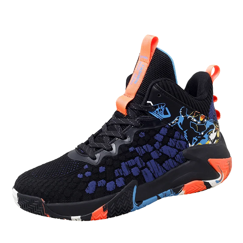 Men Basketball Shoes Couple Brethable Outdoor Sports Shoes Women Basketball Sneakers Men Trainer Gym Shoes Male High-top