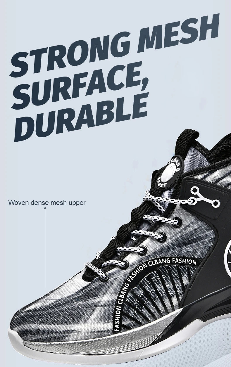 Men’s Fashion Basketball Shoes – Breathable, Non-Slip Running Sneakers
