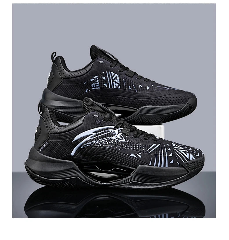 Reflective Basketball Shoes Original Shoes Basketball Sneakers Outdoor Rubber Anti Slip Sports Training Shoes Male