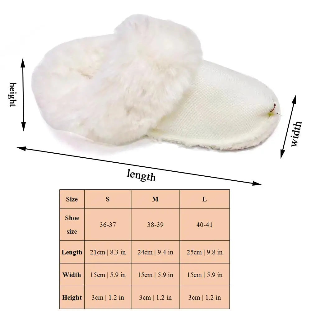 Pair Hole Shoes Plush Liner Winter Warm Inserts for Slippers Shoe Covers Soft Thickened Fur Lining Detachable Shoe Pads