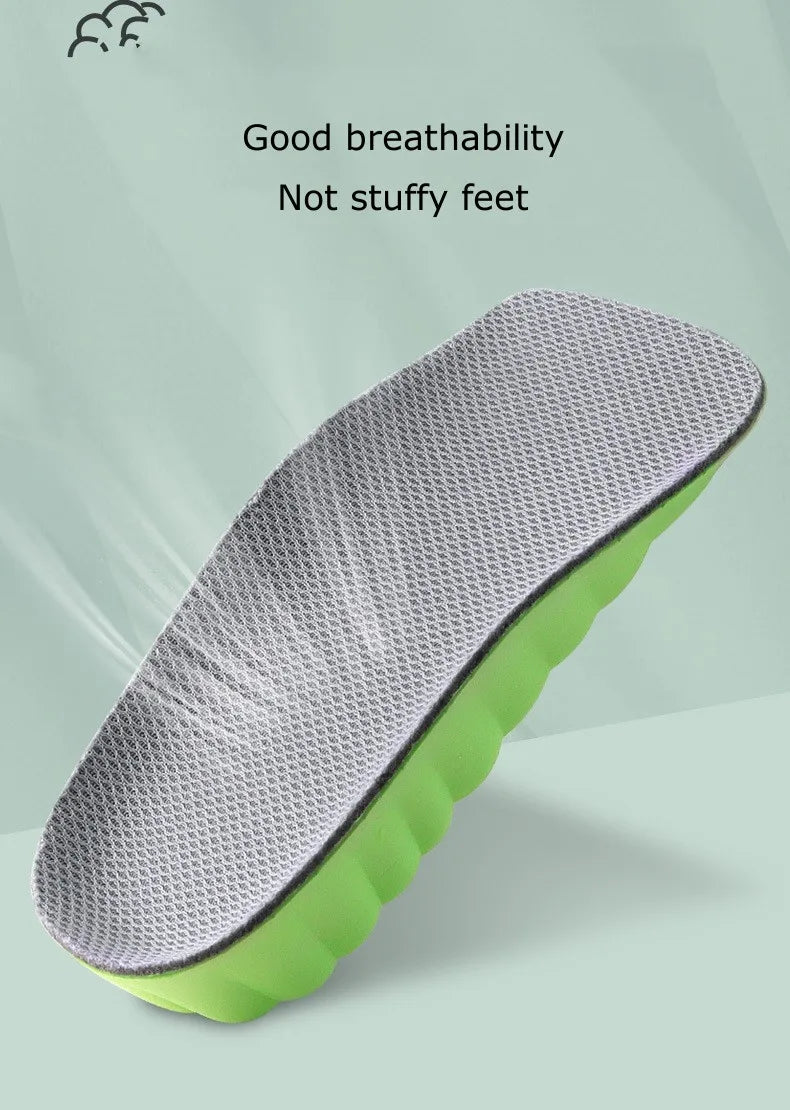 4D Deodorant Orthopedic Height Increase Insole for Shoes Arch Support Plantar Fasciitis Insoles Growing Shoe Sole Templates New