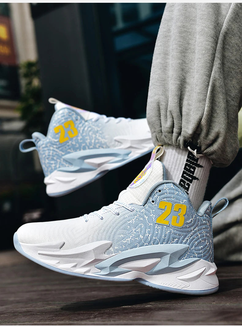 Men’s Basketball Shoes – Breathable, Non-Slip Outdoor Fashion Unisex Sneakers