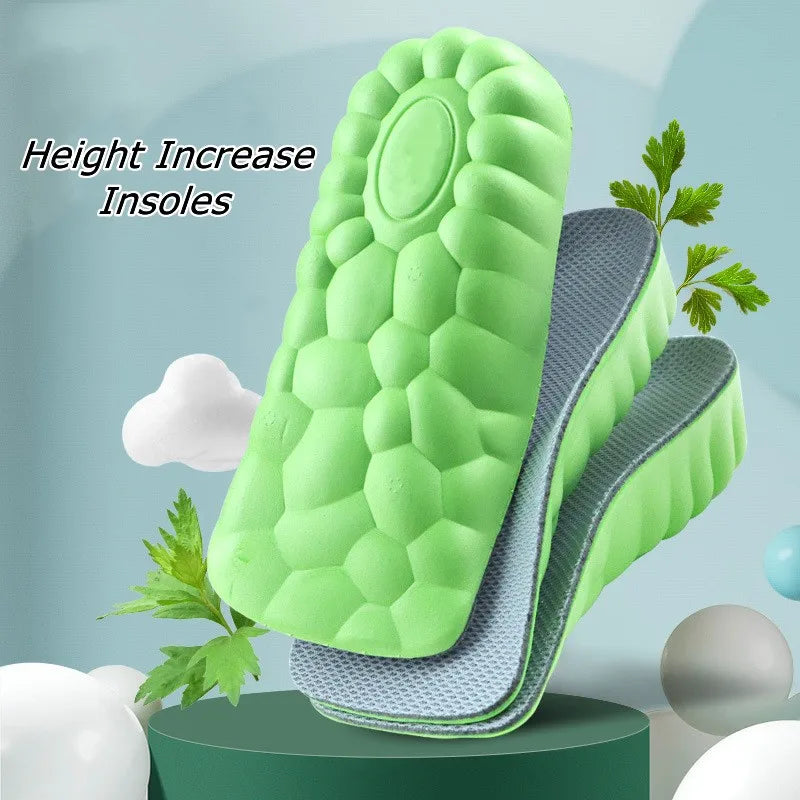 4D Deodorant Orthopedic Height Increase Insole for Shoes Arch Support Plantar Fasciitis Insoles Growing Shoe Sole Templates New