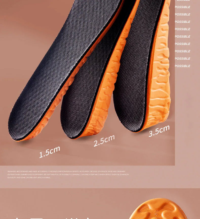 Height Increase Insole For Men Women1.5/2.5/3.5cm EVA Invisible Height Lift Breathable Comfortable Shock Absorption Pads