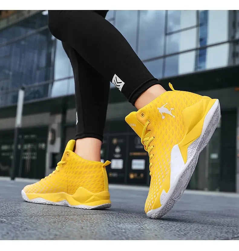 Men’s High-Top Basketball Sneakers – Fashion Street Sport Shoes