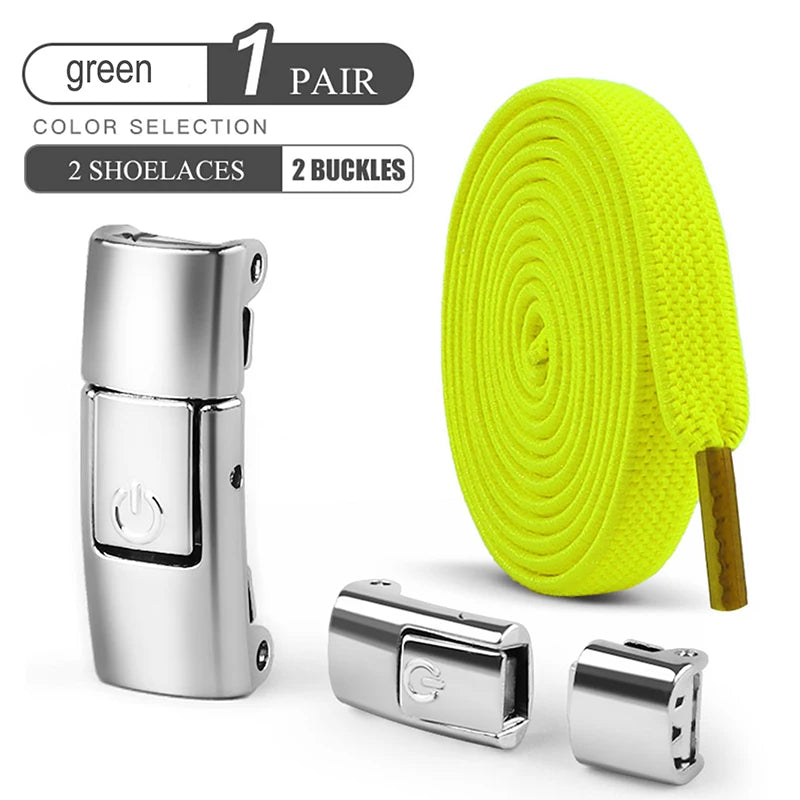 8mm No Tie Shoe Laces Press Lock Shoelaces Without Ties Elastic Laces Sneaker Adult Widened Flat Shoelace for Shoes