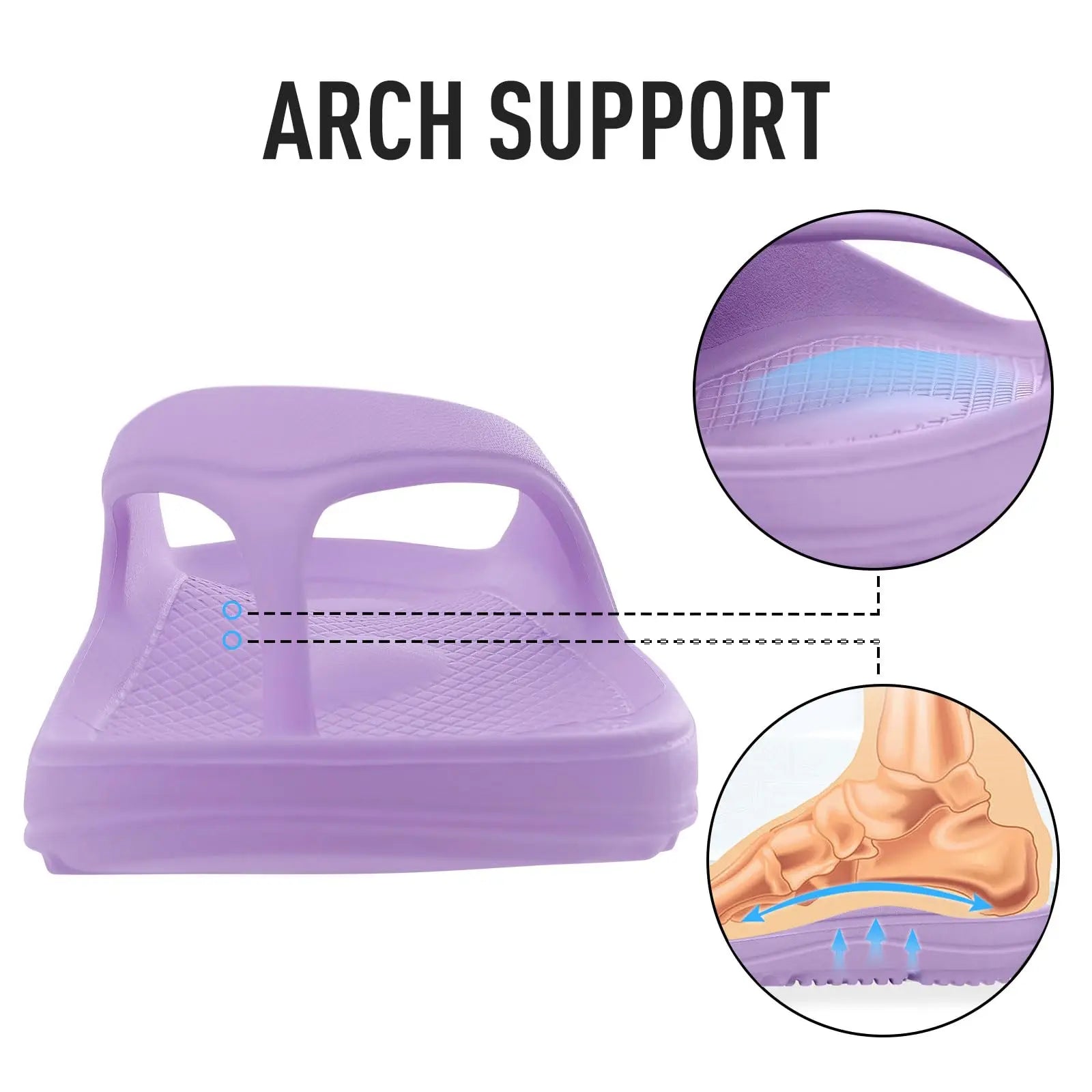 Comwarm Women Slim Flip Flops Classic Fashion Shower Slippers EVA Sole Comfy House Sandals Outdoor Beach Slippers Women Sandals