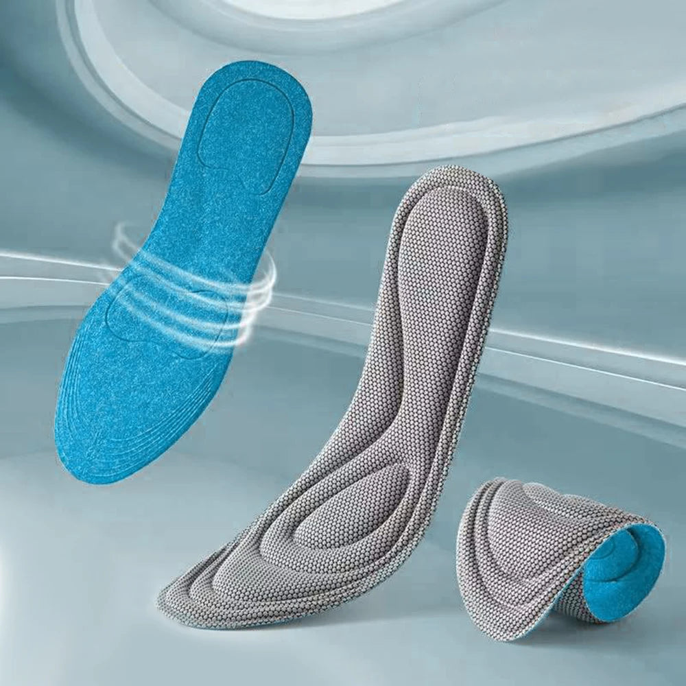 Memory Foam Insoles for Shoes Men Women Nano Antibacterial Massage Sport Insole Feet Orthopedic Cushion Running Shoe Sole