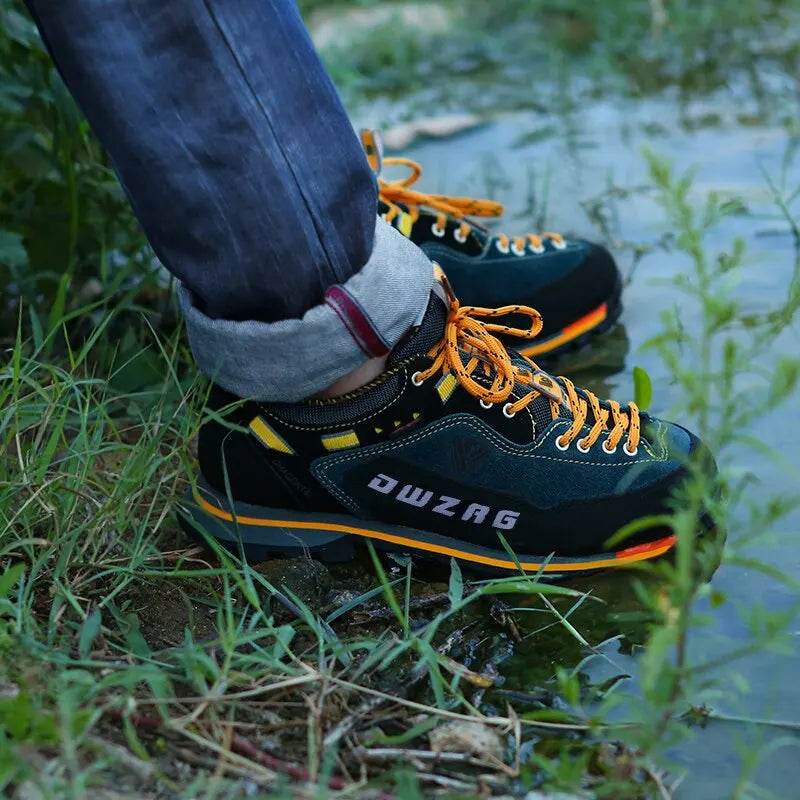 Waterproof Hiking Shoes Men's Climbing Shoes Anti-collision Fashion Outdoor Casual Lace-up Sneakers