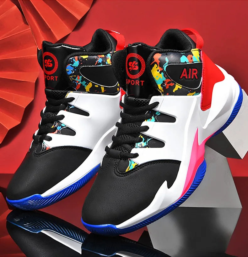 Men’s Basketball Shoes – Breathable, Non-Slip Outdoor Sneakers for Walking & Running