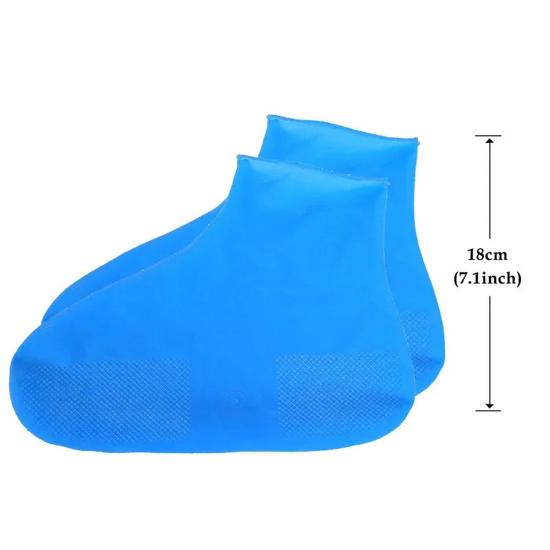 Waterproof Shoe Covers Silicone Anti-Slip Rain Boots Unisex Sneakers Protector for Outdoor Rainy Day Protectors Shoes Cover
