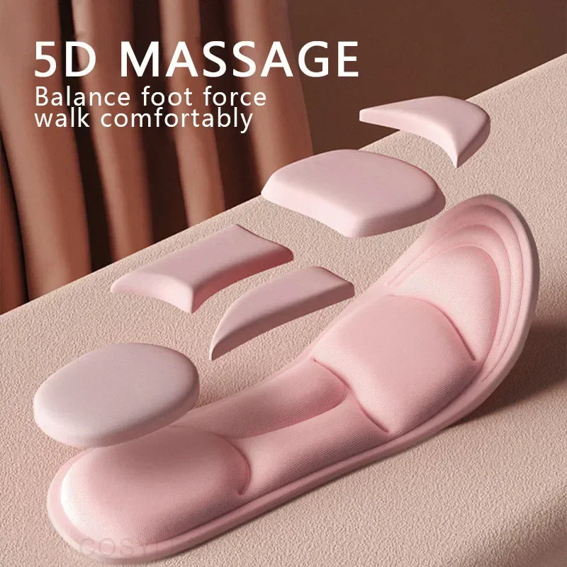 5D Massage Memory Foam Insoles for Shoes Sole Breathable Cushion Sport Running Insoles for Feet Orthopedic Feet Care Insoles