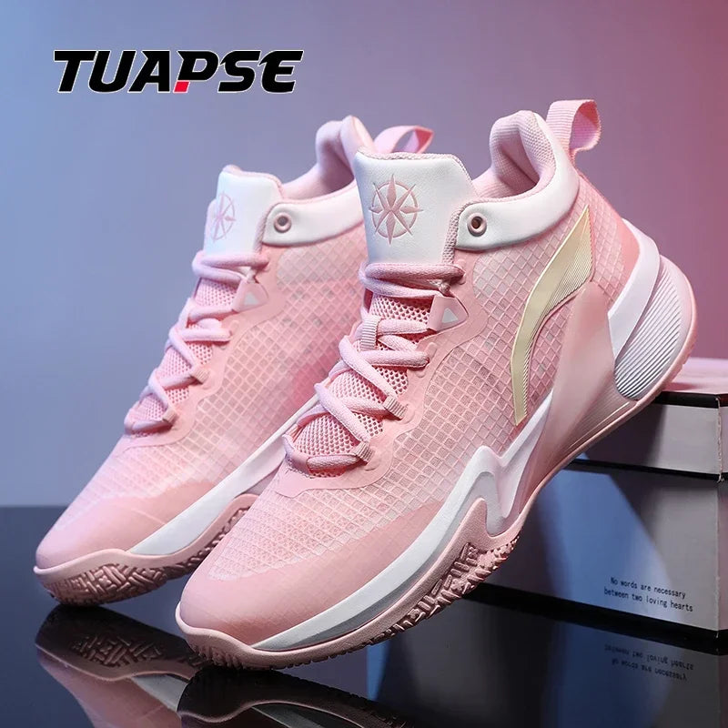 Men's Trend Practical Basketball Shoes Cushioning Elasticity Training New Anti-Skid Breathable Sport Shoes Size 38-45