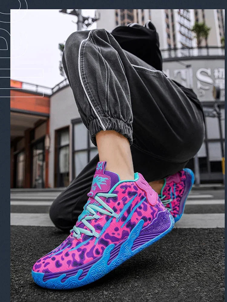 2025 New Men's Sneakers Breathable Comfortable Mens Basketball Shoes Wear-resistant Non-slip Couple's Sports Shoes Tenis