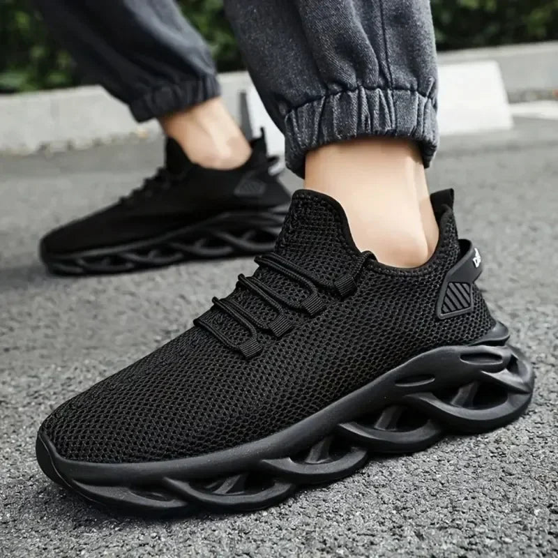 Men's Sports Running Black Jogging Shoes Casual Sports Shoes Brown Outdoor Breathable Mesh Lightweight Shock Absorbing Tennis