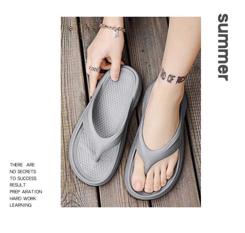 2025 New Beach Shoes for Men Women Summer Soft House Sandals Arch Support Recovery Flip Flops Comfort Orthopedic Slides